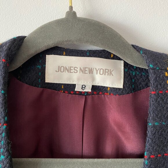Vintage 100% Wool blazer Jones New York Size 8 Jacket. MADE IN CANADA - Picture 3 of 10